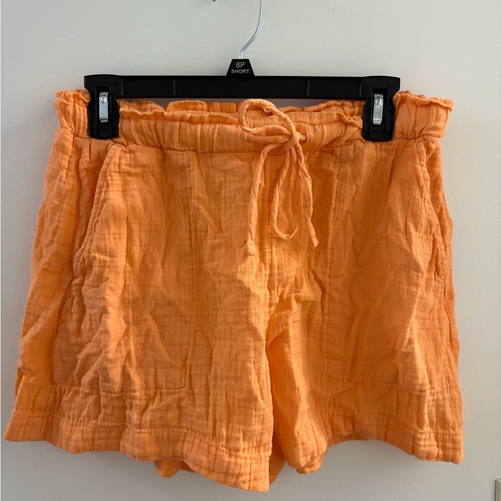 GAP Women's High Waist Shorts - Orange
